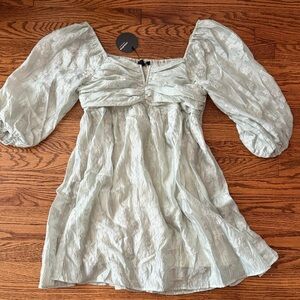 Mittoshop Light Green Textured Dress